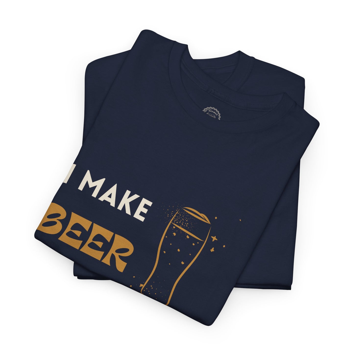 Funny Unisex Heavy Cotton Tee - "I Make Beer Disappear, What's Your Super Power?"