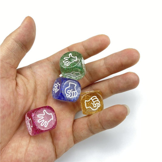 Rock Paper Scissors Dice (Set of 4) - BrewedTherapy