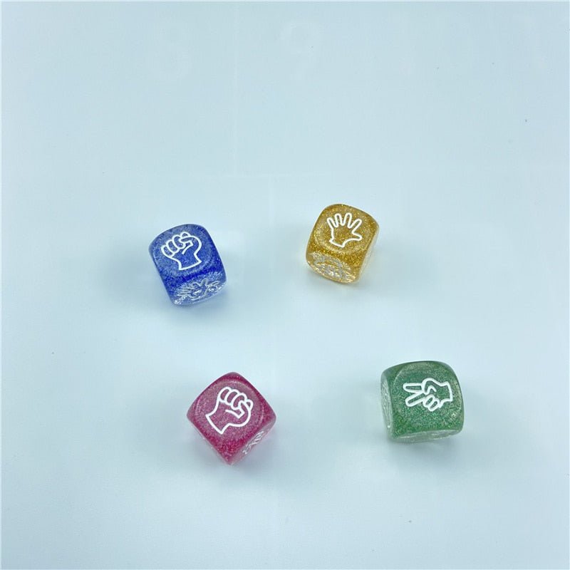 Rock Paper Scissors Dice (Set of 4) - BrewedTherapy