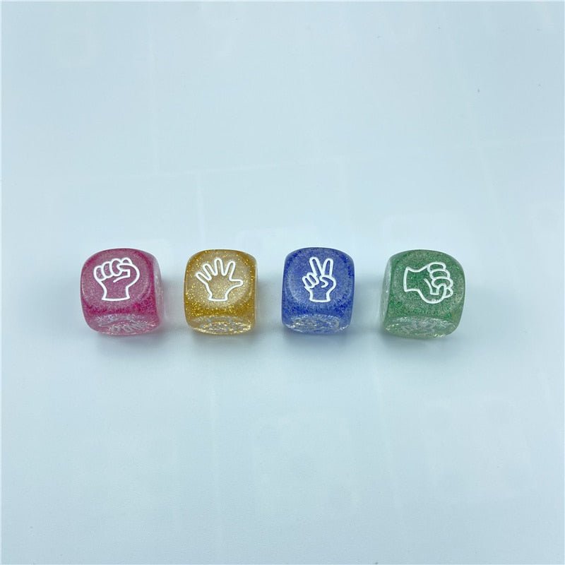 Rock Paper Scissors Dice (Set of 4) - BrewedTherapy