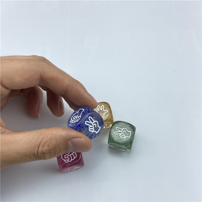 Rock Paper Scissors Dice (Set of 4) - BrewedTherapy