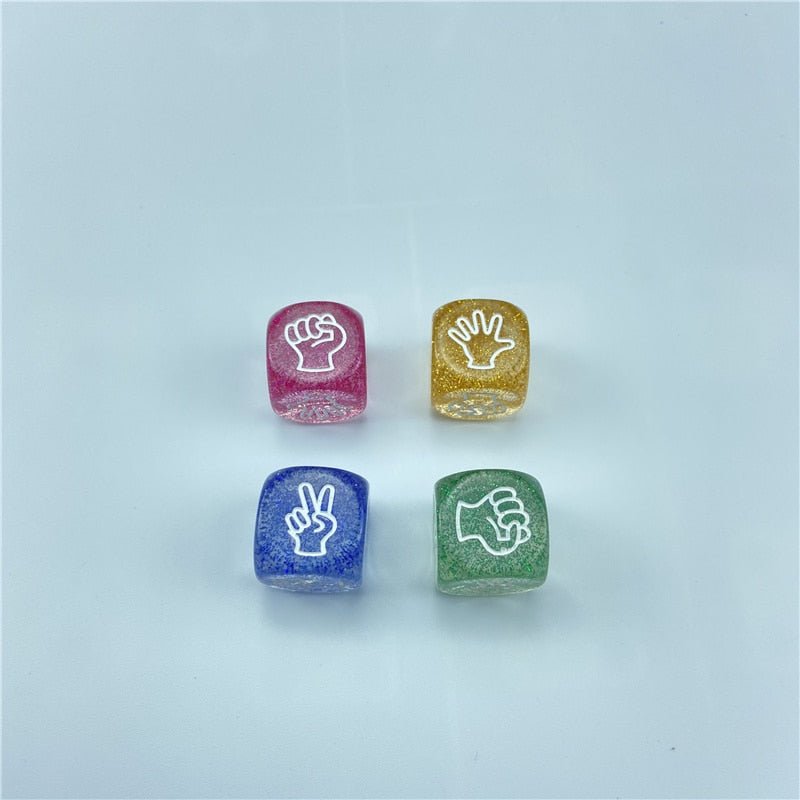 Rock Paper Scissors Dice (Set of 4) - BrewedTherapy